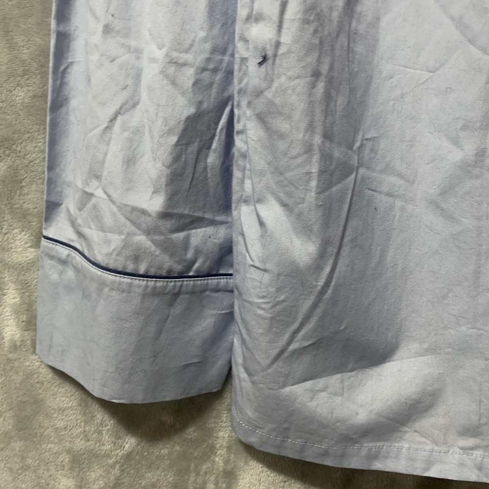 Zara Home Women's Light Blue Collared Button Front Pajama Sleepwear Shirt Top S - Picture 8 of 15